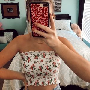 Floral tube top